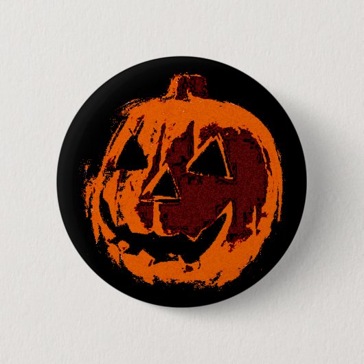 Halloween Pumpkin - Grunge Stil + Ihre Ideen Button (Vorderseite)