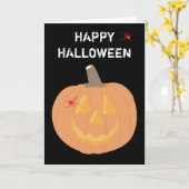 Halloween Pumpkin-Grußkarte Karte (Gelbe Blume)