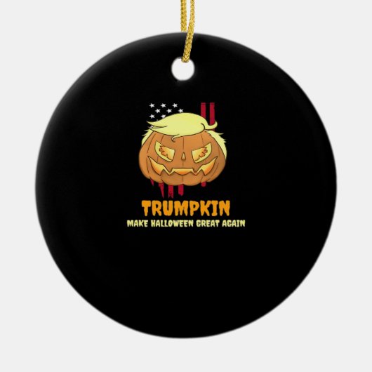Halloween Pumpkin, Halloween-Trumpkin Keramik Ornament (Vorne)
