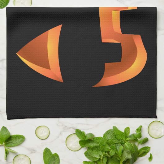 Halloween Pumpkin Handtuch Jack-O-Lantern Teetüche (Gefaltet)