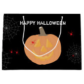Halloween Pumpkin Happy Halloween Große Geschenktüte (Vorderseite)