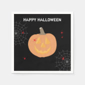 Halloween Pumpkin Happy Halloween Party Serviette (Vorderseite)