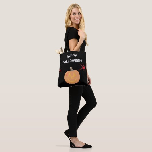 Halloween Pumpkin Happy Halloween Tasche (Am Model)