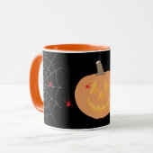 Halloween Pumpkin Happy Halloween Tasse (Vorderseite Links)