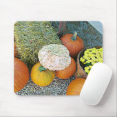Halloween Pumpkin Hay Autumn Display Mouse Pad Mousepad (Mit Mouse)