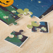 Halloween Pumpkin Head Castle Hexe Puzzle (Seite)