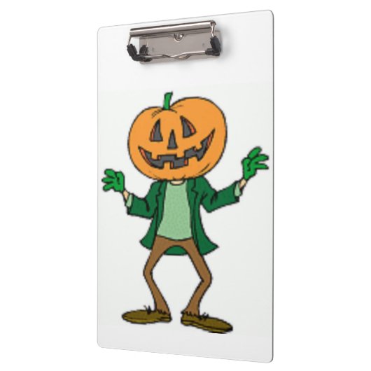 HALLOWEEN PUMPKIN HEAD KLEMMBRETT (Links)