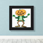 HALLOWEEN PUMPKIN HEAD LEINWANDDRUCK (Insitu (Holzboden))