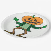 HALLOWEEN PUMPKIN HEAD PAPPTELLER (Schrägansicht)