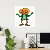 HALLOWEEN PUMPKIN HEAD POSTER (Heimbüro)