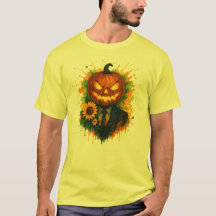 Halloween Pumpkin Head Wasserfarbe Kunst