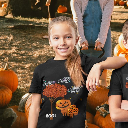 Halloween Pumpkin Heads - T - Shirt