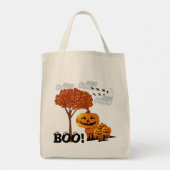 Halloween Pumpkin Heads - Tragetasche (Rückseite)