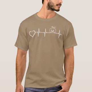 Halloween Pumpkin Heartbeat mit Herz I Halloween T-Shirt