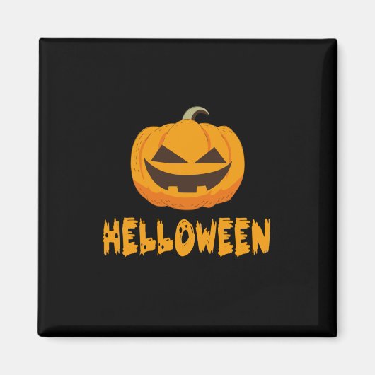 Halloween Pumpkin Helloween Magnet (Vorne)