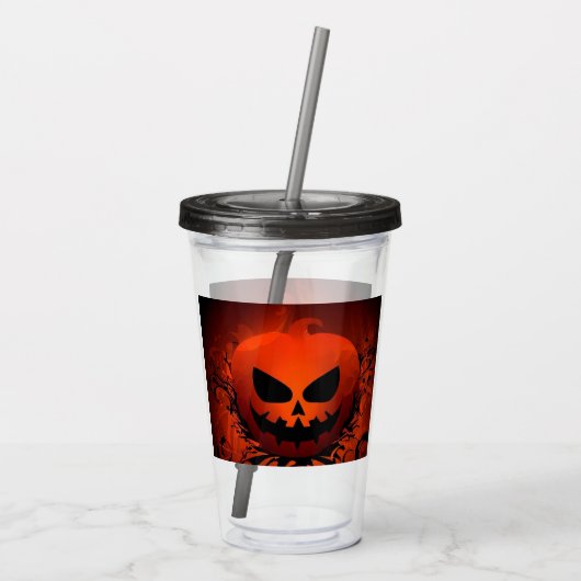 Halloween/Pumpkin/Herbst Acryltrinkbecher (Rückseite)
