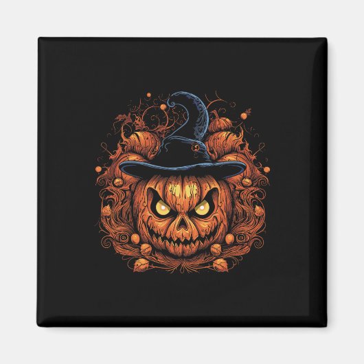 Halloween Pumpkin Herbst Herbst Halloween Magnet (Vorne)