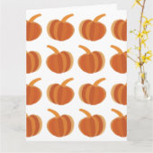 Halloween Pumpkin Herbst Karte (Gelbe Blume)