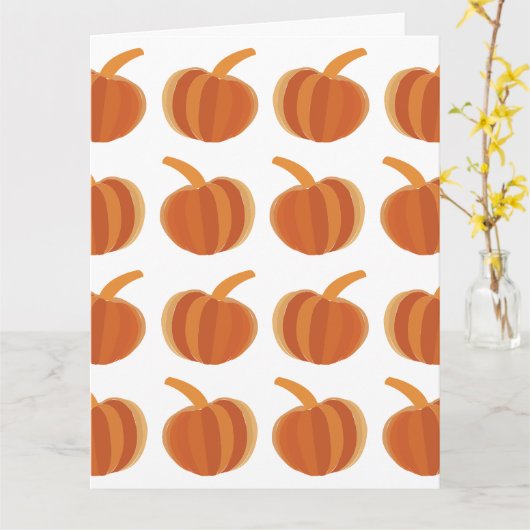 Halloween Pumpkin Herbst Karte (Gelbe Blume)
