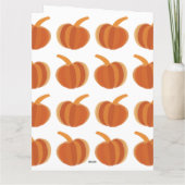 Halloween Pumpkin Herbst Karte (Rückseite)