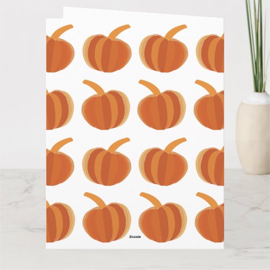 Halloween Pumpkin Herbst Karte (Rückseite)