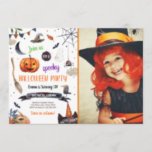 Halloween Pumpkin Hexe Kat Spider Spooky Geburtsta