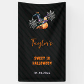 Halloween Pumpkin Hexenhut Ghosts Niedlich Sweet 1 Banner (Vertikal)
