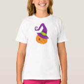Halloween, Pumpkin, Hexenhut, Trick oder Behandlun T-Shirt (Vorderseite)
