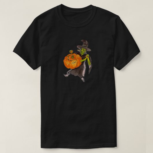 Halloween Pumpkin Hexenmeistertanz T-Shirt (Design vorne)