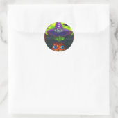 Halloween Pumpkin-Hexensticker Runder Aufkleber (Tasche)