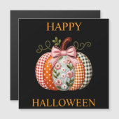 Halloween Pumpkin Holiday Magnet Card (Vorne/Hinten)