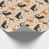 Halloween Pumpkin Holiday Wrapping Paper Geschenkpapier (Ecke)