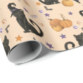 Halloween Pumpkin Holiday Wrapping Paper Geschenkpapier (Rolleneckpunkt)