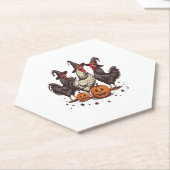 Halloween Pumpkin-Hühnerwitscher Fall Untersetzer (angewinkelt)