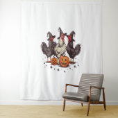 Halloween Pumpkin-Hühnerwitscher Fall Wandteppich (Beispiel)