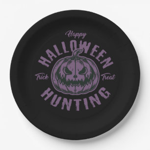 Halloween "Pumpkin Hunting" Party Paper Plate Pappteller