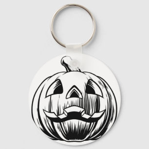 Halloween Pumpkin Illustration Schlüsselanhänger