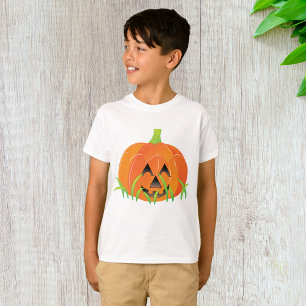 Halloween Pumpkin im Gras T-Shirt