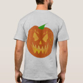 Halloween Pumpkin in Grau T-Shirt (Rückseite)