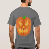 Halloween Pumpkin in Grau T-Shirt (Rückseite)