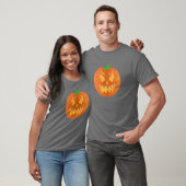 Halloween Pumpkin in Grau T-Shirt (Unisex)