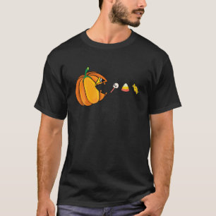 Halloween Pumpkin isst Candy Skeleton Funny Boys G T-Shirt