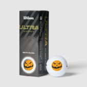 Halloween Pumpkin Jack-o-Lantern Golfball (Verpackungen)