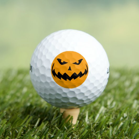 Halloween Pumpkin Jack-o-Lantern Golfball (Insitu T-Shirt)