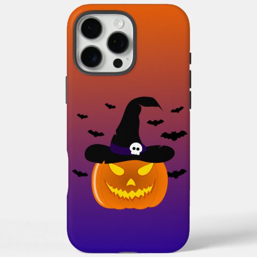 Halloween Pumpkin Jack o’ Lantern Hexenhut Case-Mate iPhone Hülle (Rückseite)