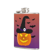Halloween Pumpkin Jack o’ Lantern Hexenhut Flachmann (Links)