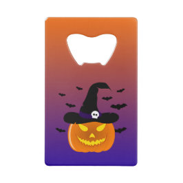 Halloween Pumpkin Jack o’ Lantern Hexenhut Geldbeutel Flaschenöffner