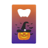 Halloween Pumpkin Jack o’ Lantern Hexenhut Geldbeutel Flaschenöffner (Rückseite)