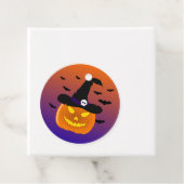 Halloween Pumpkin Jack o’ Lantern Hexenhut Geschenkanhänger (Beispiel)