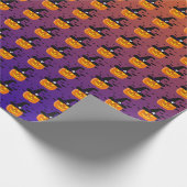 Halloween Pumpkin Jack o’ Lantern Hexenhut Geschenkpapier (Ecke)
